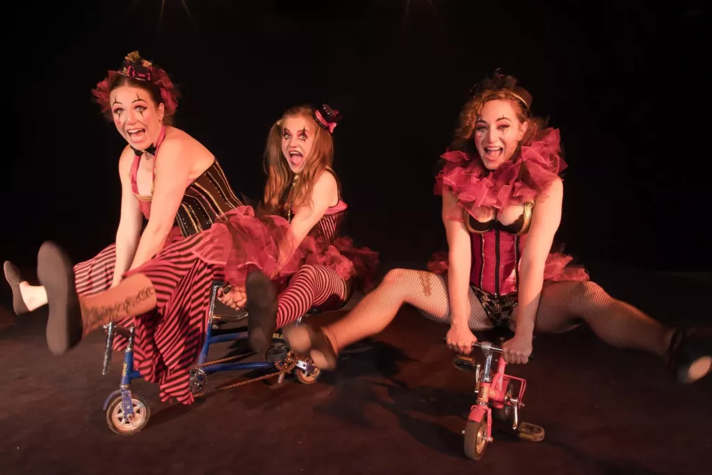 Les clowns du spectacle Cirk'n'swing