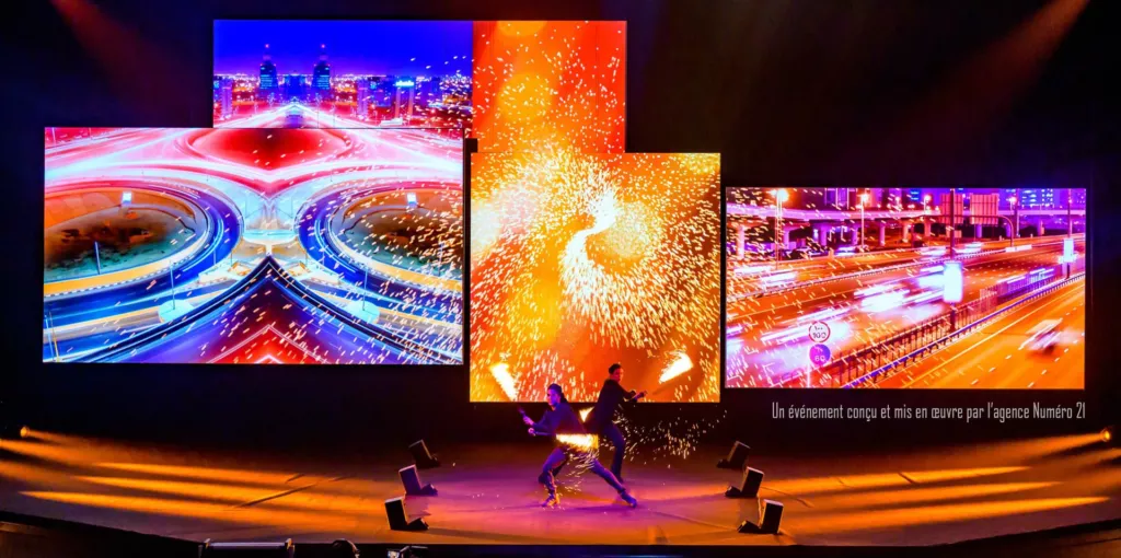 Spectacle Symphonie sur une scène événementielle