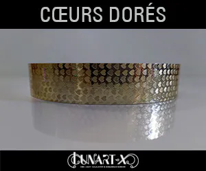 Tape cœurs dorés