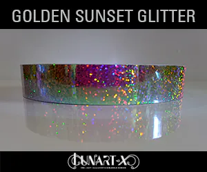 Tape golden sunset glitter